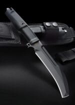 Peilis fiksuota geležte Extrema Ratio Corvo, juodas