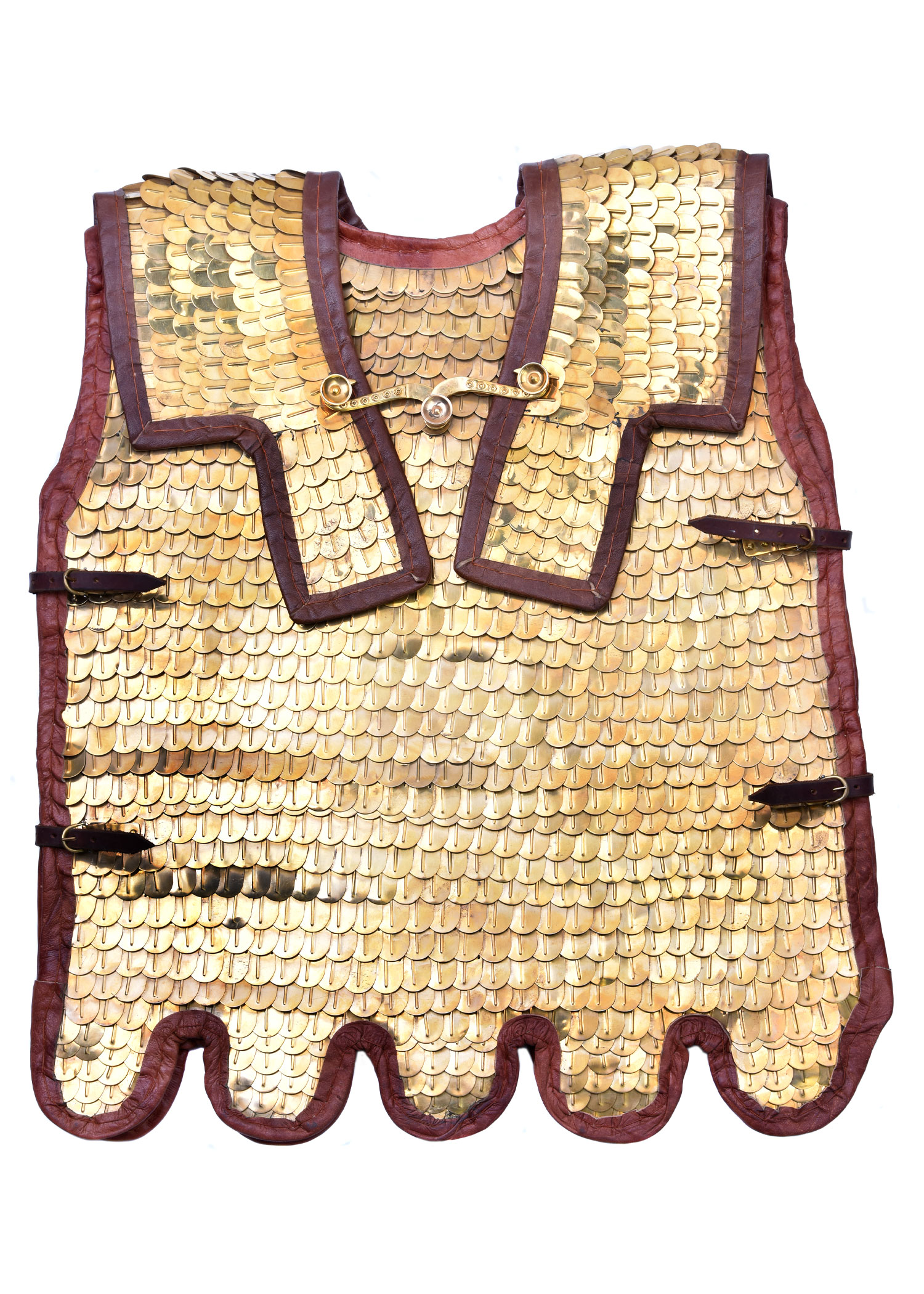 Lorica Squamata, žalvarinis Scale šarvai su Shoulder Doubling Lorica Squamata, žalvarinis Scale šarvai su Shoulder Doubling