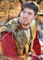 Lorica Squamata, žalvarinis Scale šarvai su Shoulder Doubling