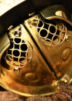Thraex Gladiator Helmet, Brass