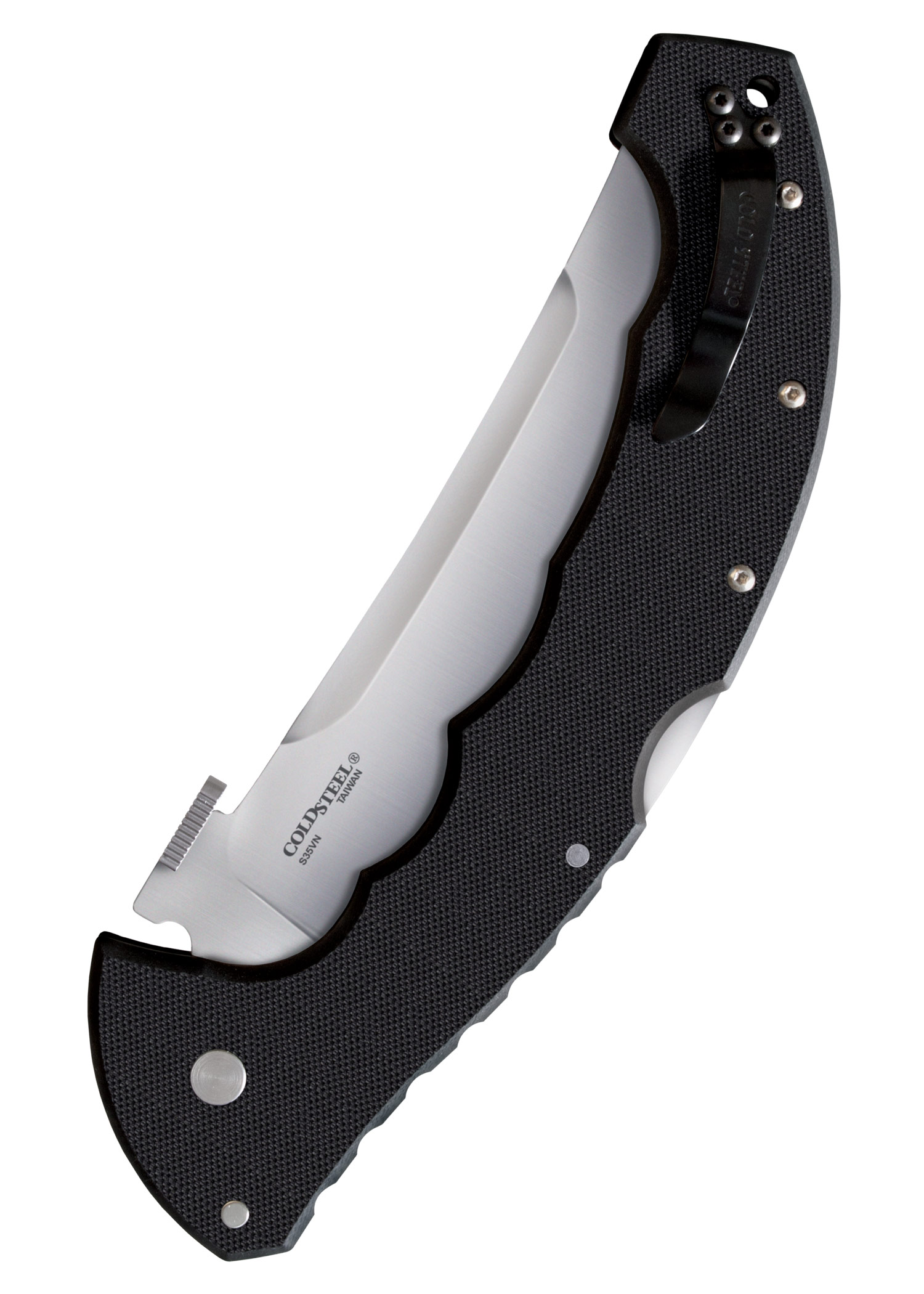 Cold plienas Talwar sulankstomas peilis, 5 1/2 colio geležtė, S35VN plienas, lygi ašmenų briauna