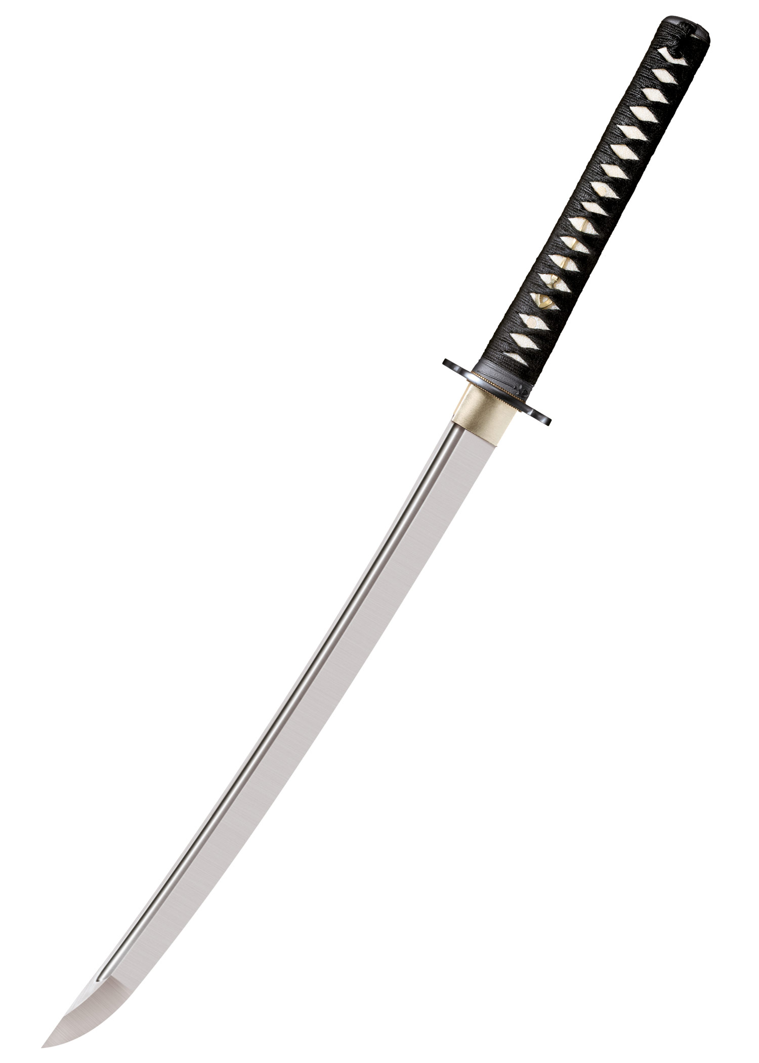 Cold plienas karys wakizashi su ilga rankena Cold plienas karys wakizashi su ilga rankena