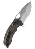 SOG Kiku XR Satin sulenkiamas peilis, Linen Micarta