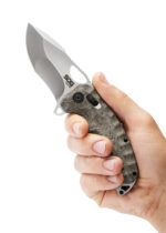 SOG Kiku XR Satin sulenkiamas peilis, Linen Micarta