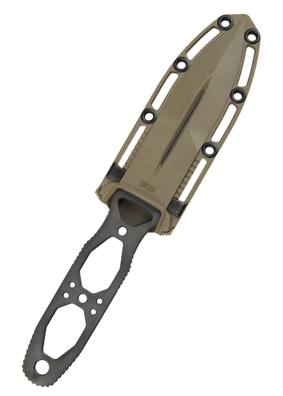 Fiksuotas peilis Pentagon FX - Flat tamsus Earth, SOG