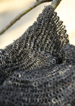 ULFBERTH® RM grandinės kojų apsauga/šarvai (chausses), 6 mm, kniedyti ir štampuoti