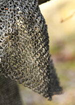 ULFBERTH® RM grandinės kojų apsauga/šarvai (chausses), 6 mm, kniedyti ir štampuoti