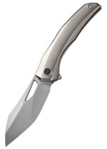 We Knife IGNIO TITANIUM SILVER BEAD BLASTED, sulankstomas peilis