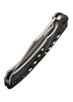 We Knife SWIFTFIN BEAD BLASTED TITANIUM SATIN, sulankstomas peilis