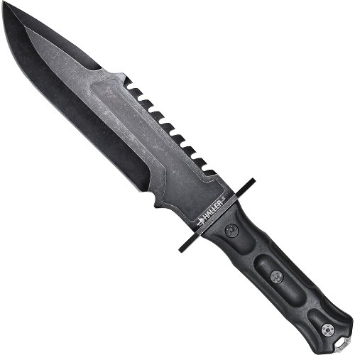 Lauko peilis su bowie ašmenimis ir apsauga Lauko peilis su bowie ašmenimis ir apsauga