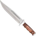 Haller Bowie Knife peilis su Pakka medžio rankena
