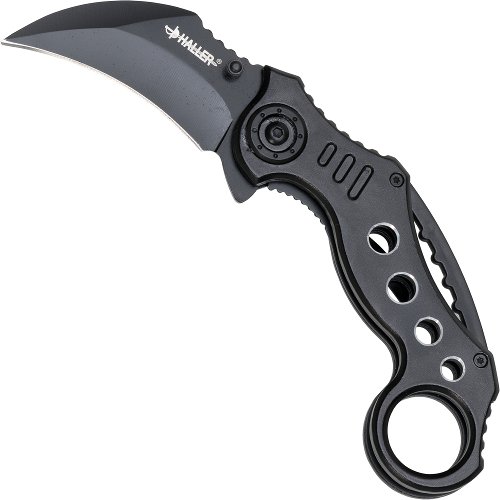 Haller Carambit Pocket Knife Black – juodas lenktinis karambitas Haller Carambit Pocket Knife Black – juodas lenktinis karambitas