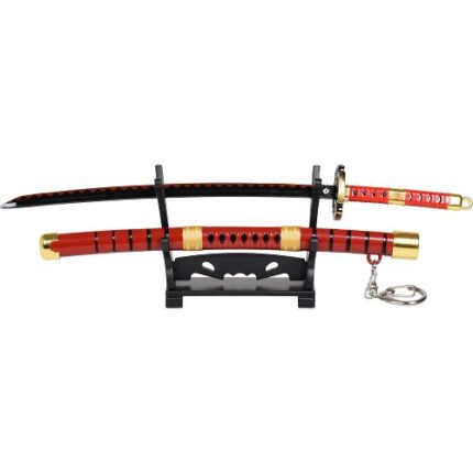 One Piece Mini Katana "Nidai Kitetsu" replika su raktų pakabuku