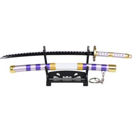 One Piece Mini Katana "Nidai Kitetsu" replika su raktų pakabuku