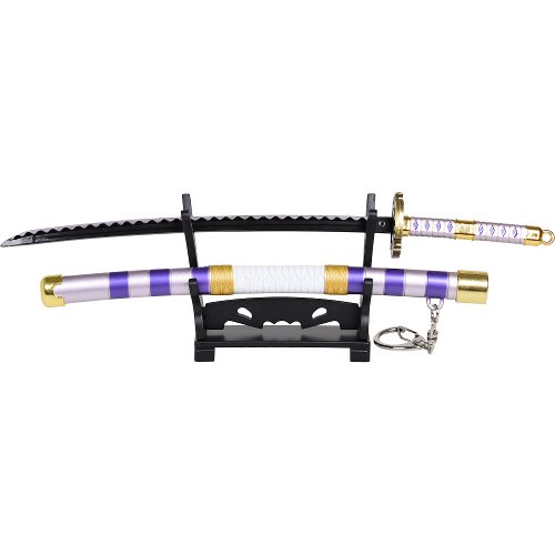 One Piece Mini Katana "Nidai Kitetsu" replika su raktų pakabuku